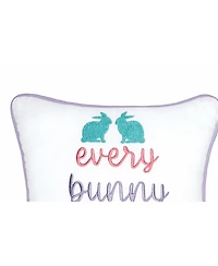 Every Bunny Welcome Small Petite Throw Pillow
