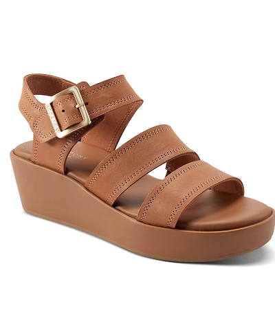 Rockport Women's Anala Strappy Open Toe Casual Wedge Sandals