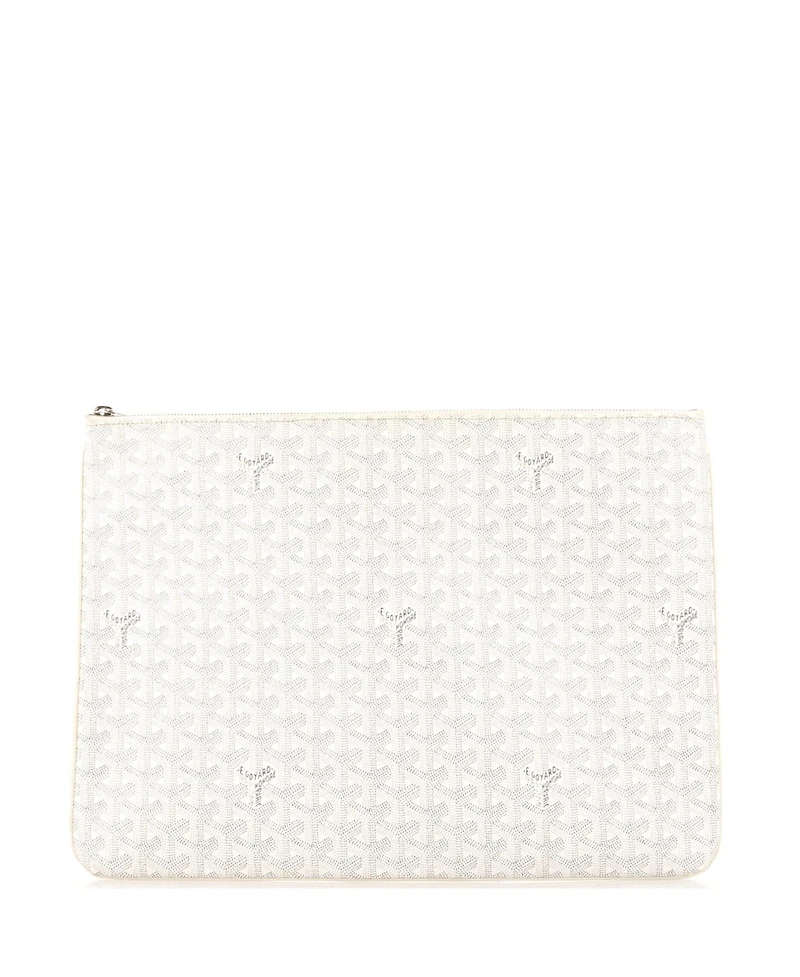Pre-Owned Goyard Gm Senat Zip Pouch Coated Canvas