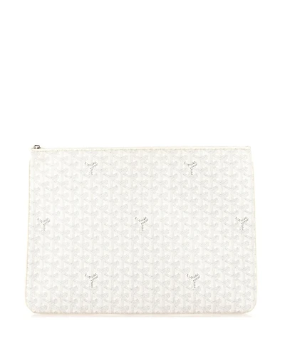 Pre-Owned Goyard Gm Senat Zip Pouch Coated Canvas
