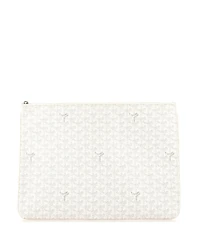Pre-Owned Goyard Gm Senat Zip Pouch Coated Canvas