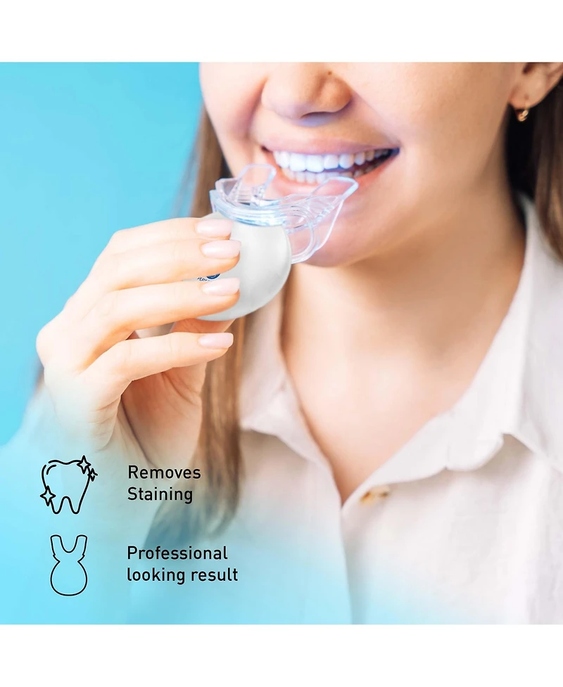 Pursonic Led Teeth Whitening Solution, Whitening Strips & Charcoal Toothbrush Bundle