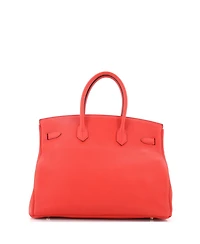 Pre-Owned HERMES Birkin 35 Handbag Red Togo with Gold Hardware