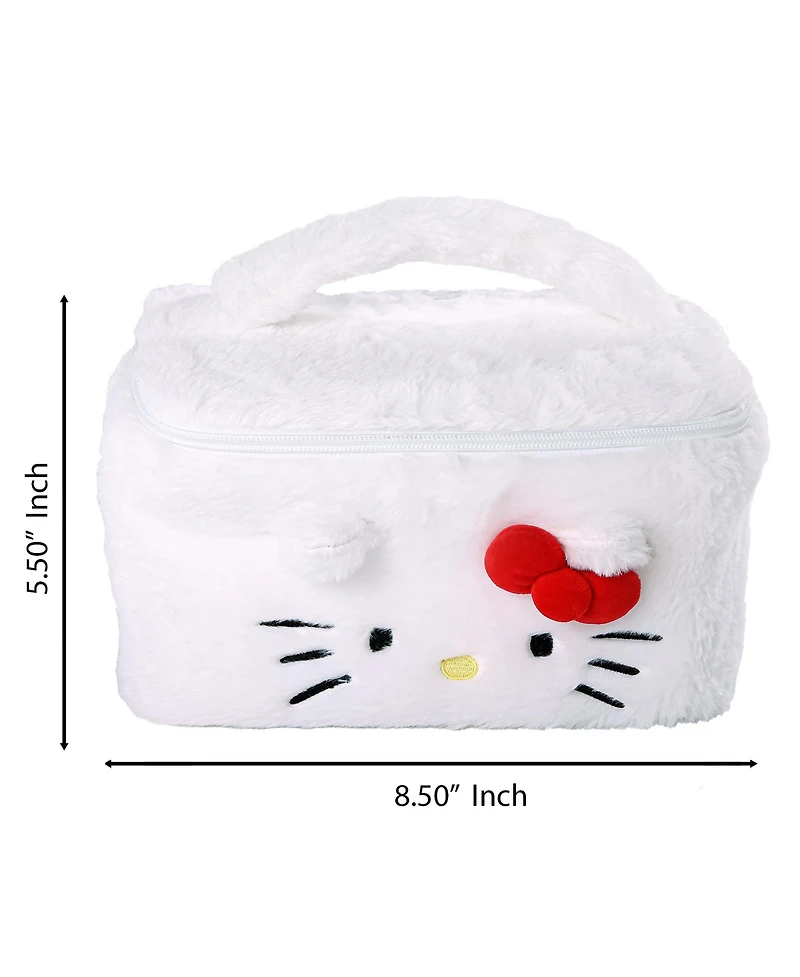 Hello Kitty Fluffy Cosmetic Travel Bag