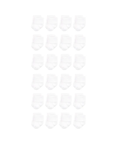 Luvable Friends Baby Boys Unisex Cotton Rich Terry Socks 24-Pack
