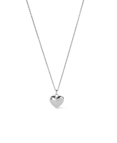 Ana Luisa Heart Necklace - Lev Small Silver