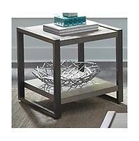 Set of Cocktail Table and two matching End Tables, Graystone