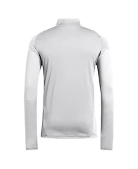 Adidas Men's Silver D.c. United 2025 Quarter-Zip Long Sleeve Training Top