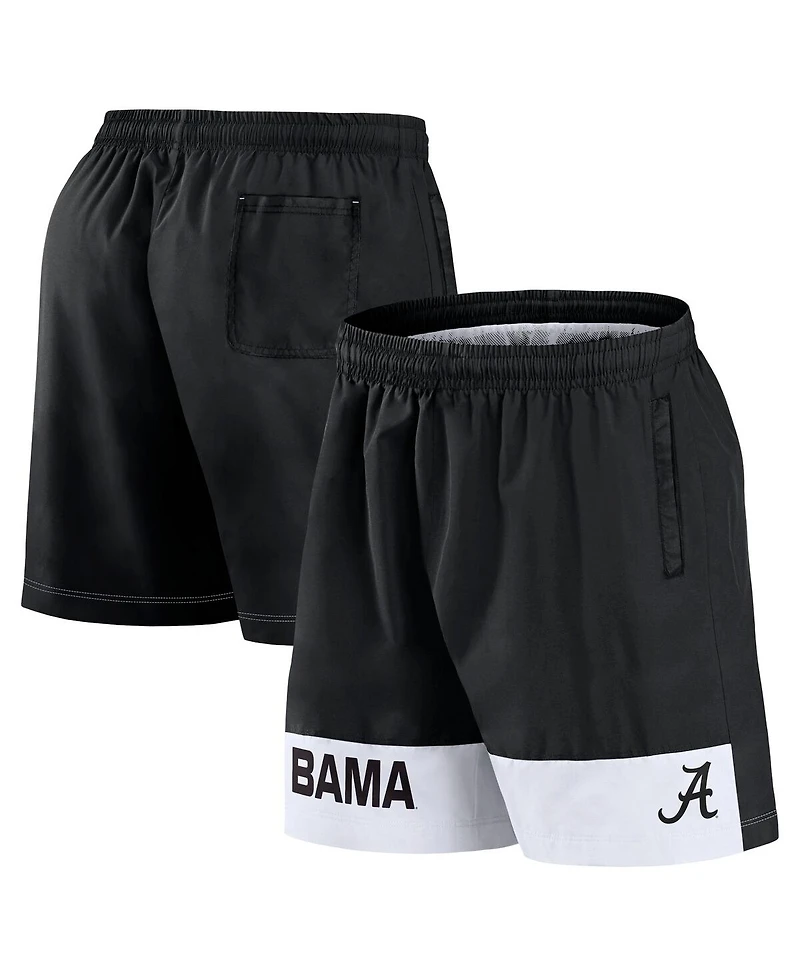 Fanatics Men's Black Alabama Crimson Tide Elements Intensity Woven Shorts