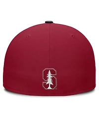 Nike Men's Cardinal/Black Stanford Cardinal Two-Tone Primetime Performance Fitted Hat