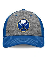 Fanatics Men's Gray/Royal Buffalo Sabres Fundamental Top Shelf 2-Tone Flex Hat