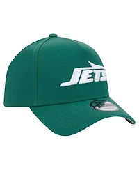 New Era Men's Green New York Jets A-Frame 9FORTY Adjustable Hat