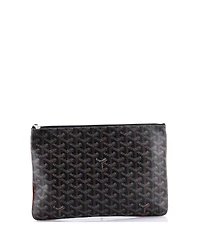 Pre-Owned Goyard Mm Senat Zip Pouch Coated Canvas