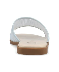 Journee Collection Women's Breckley Mesh Slide Flat Sandals