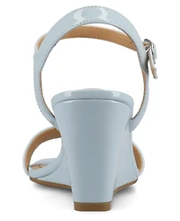 Journee Collection Women's Clayr Ankle Strap Wedge Sandals