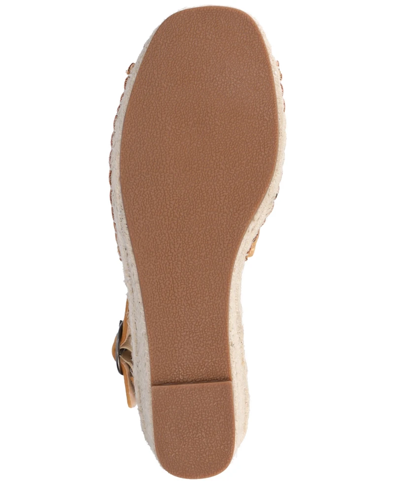 Journee Collection Women's Crisie Peep Toe Espadrille Wedge Sandals