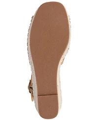 Journee Collection Women's Crisie Peep Toe Espadrille Wedge Sandals