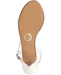 Journee Collection Women's Jemry Asymmetrical Strap Kitten Heel Dress Sandals