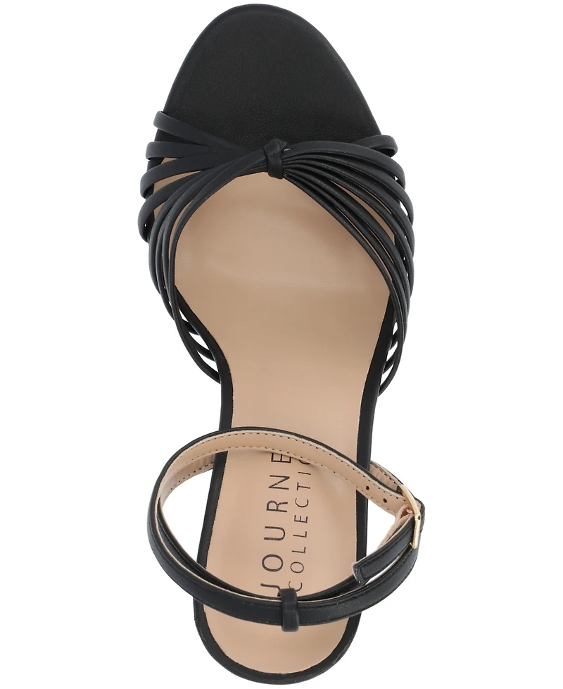 Journee Collection Women's Vanita Stiletto Strappy Dress Sandals