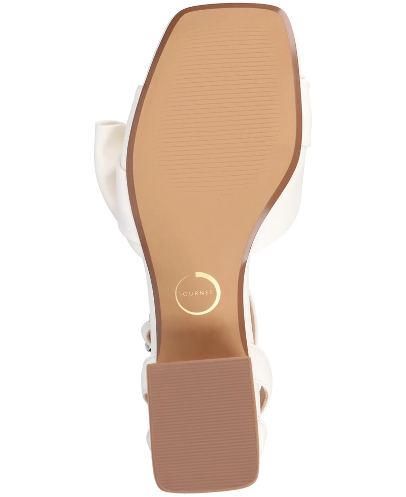 Journee Collection Women's Zevi Block Heel Dress Sandals
