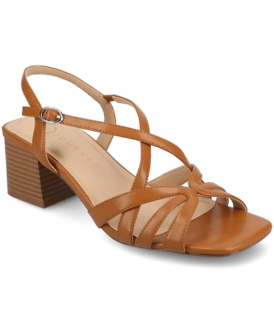 Journee Collection Women's Shyla Block Heel Dress Sandals