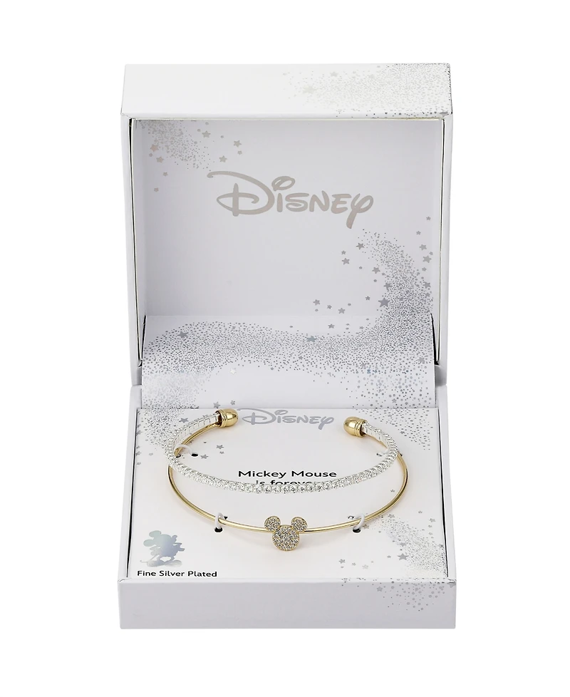 Disney Cubic Zirconia Mickey Mouse Cuff Bracelet