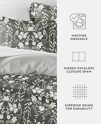 ienjoy Home Utra Soft Reversible 3-Pc. Duvet Cover Set, Full/Queen