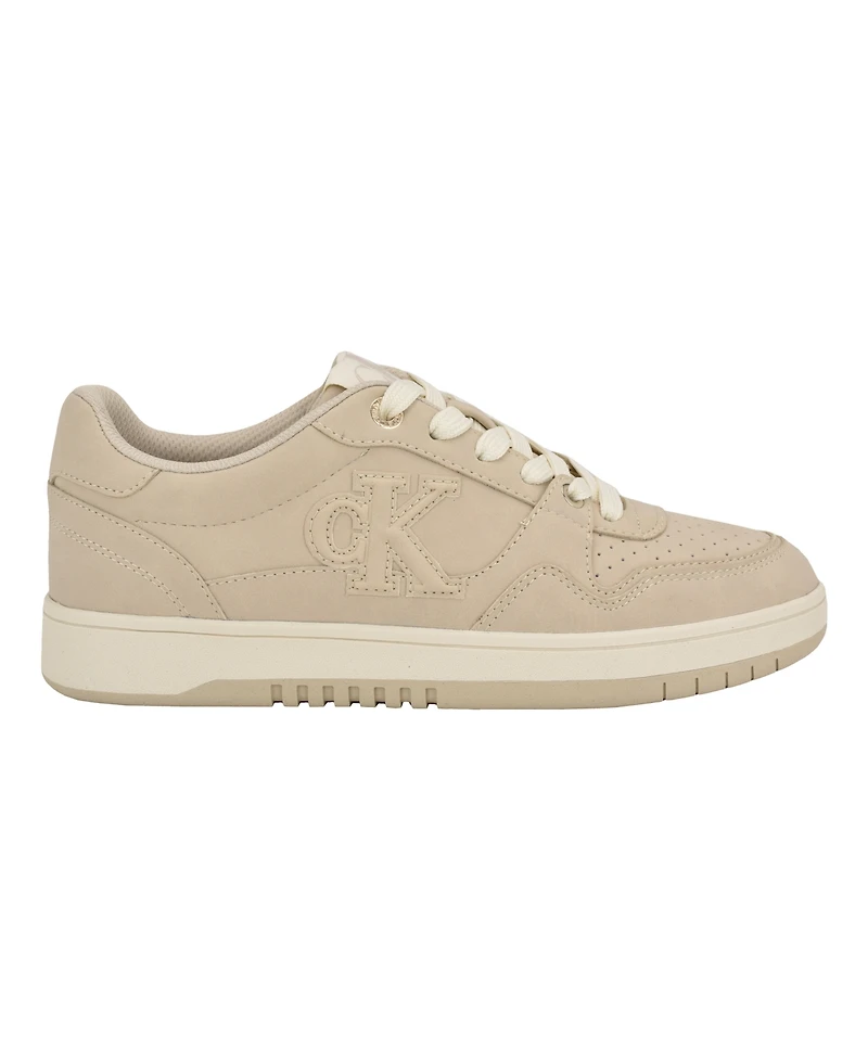 Calvin Klein Women's Henlea Logo Lace-Up Casual Sneakers