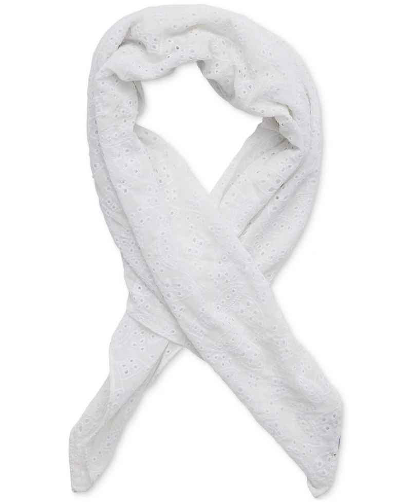 Steve Madden Eyelet Paisley Elegance Square Scarf