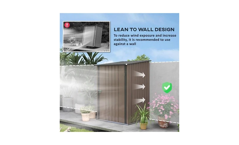 Garden Storage Shed – Durable Outdoor Shed for Tools, Equipment, and Garden Supplies