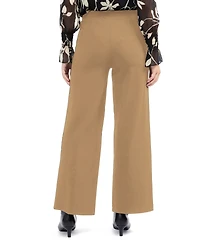 Ellen Tracy Women's Wide Leg Pant with Button Detail
