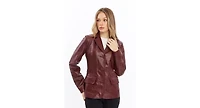 Furniq Uk Women's Genuine Leather Jacket