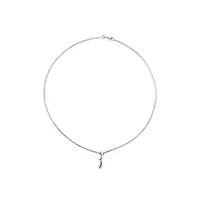 Bling Jewelry Trendy Teardrop Pear Shape Lariat Pendant Y Necklace Polished .925 Sterling Silver