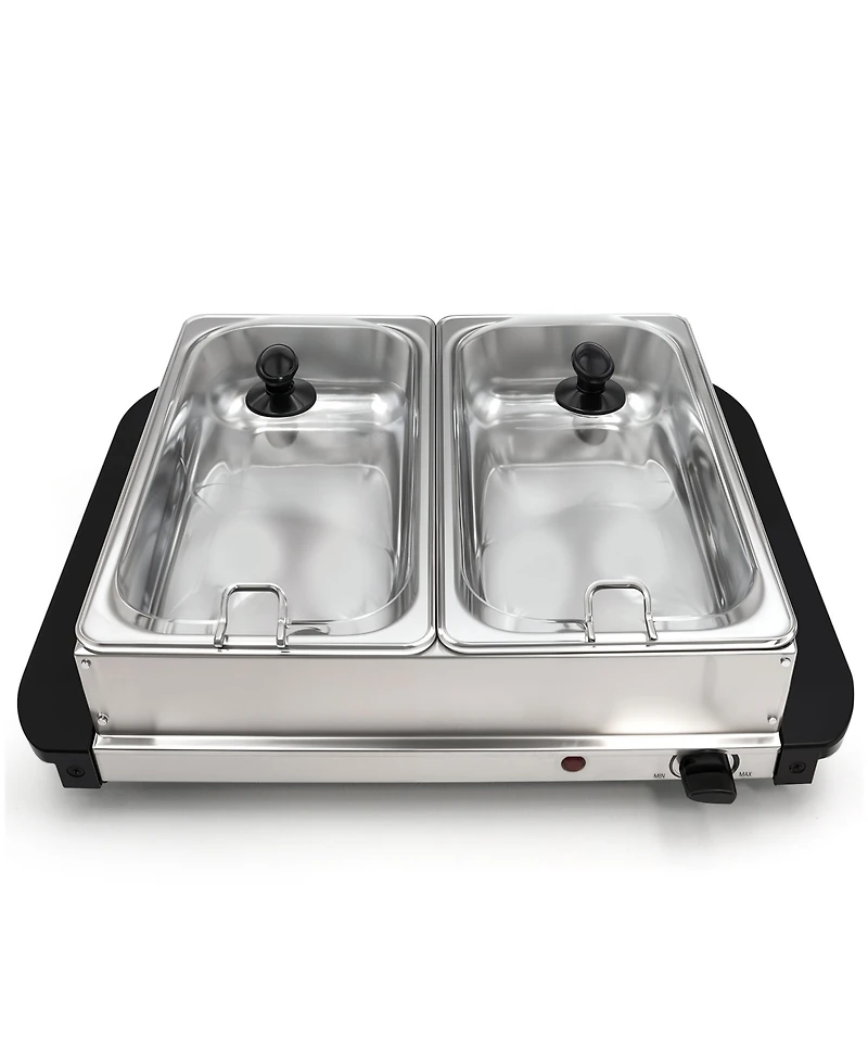 Elite Cuisine 5 Quart Stainless Steel Electric Buffet Server