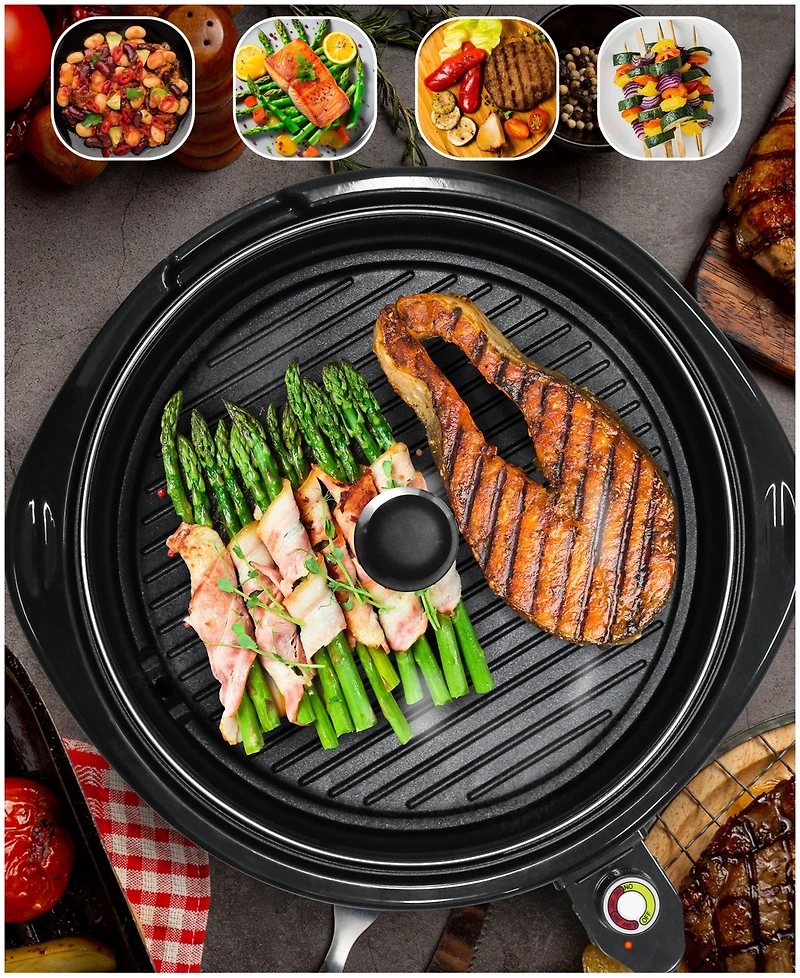Elite Cuisine 14-Inch Electric Indoor Grill