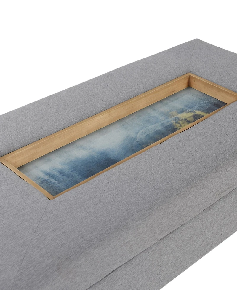 StyleCraft Home Collection 49.6" Wood Austin Allen James Rectangular Contemporary Coffee Table