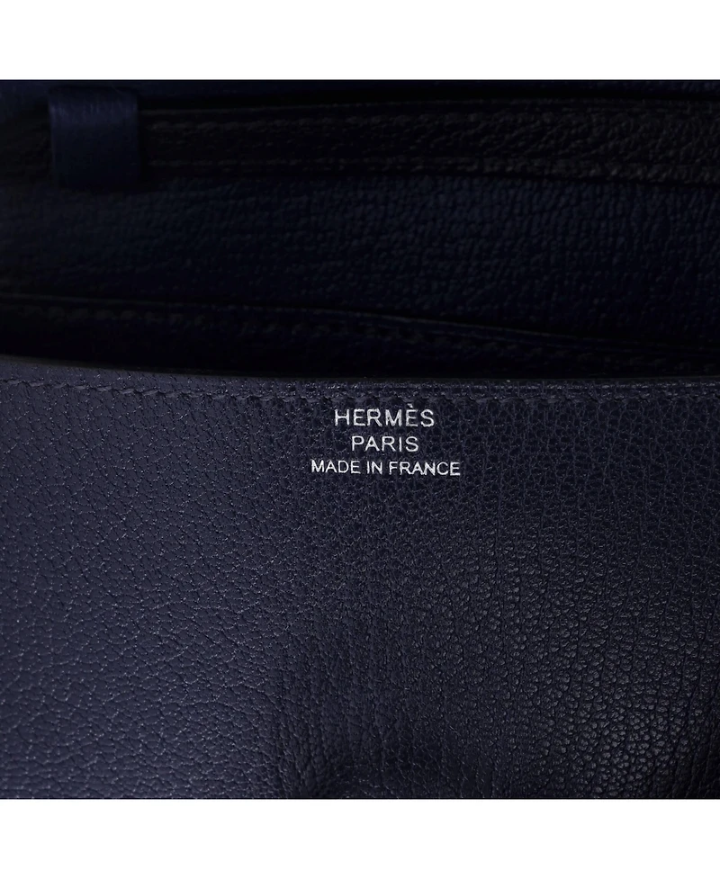 Pre-Owned HERMES Chaine d'Ancre Compact Wallet on Strap Chevre Mysore