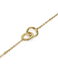 Olivia Burton Women's Amity Interlock Gold Tone Stainless Steel Bracelet