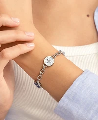 Olivia Burton Signature Charms Silver Tone Bracelet