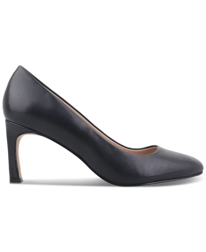 Giani Bernini Women's Verronica Almond Toe Leather Pumps, Created for Macy's