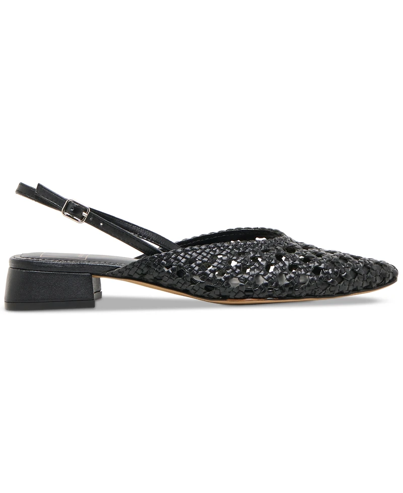 Dolce Vita Women's Birdie Slingback Woven Block-Heel Flats