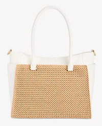 I.n.c. International Concepts Caitii Medium Straw Satchel, Exclusively at Macy's