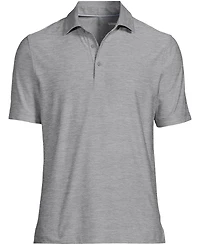 Lands' End Men's Short Sleeve Flex Performance Pieced Yoke Polo