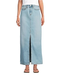 Lands' End Women's Soft Denim Maxi Skirt