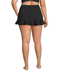 Lands' End Plus Ruffle Hem Mini Swim Skirt
