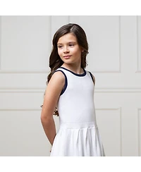 Hope & Henry Toddler Girls Sleeveless Tennis Sweater Dress
