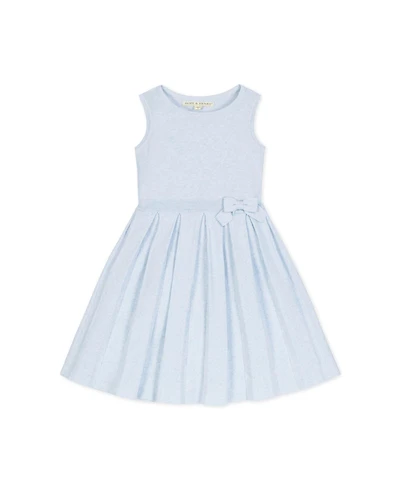 Hope & Henry Toddler Girls Heirloom Sleeveless Pleated Sweater Dress with Bow