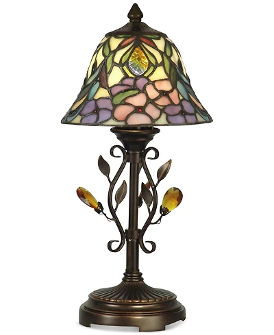 Dale Tiffany Crystal Peony Accent Table Lamp