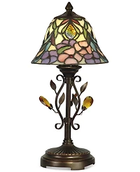 Dale Tiffany Crystal Peony Accent Table Lamp