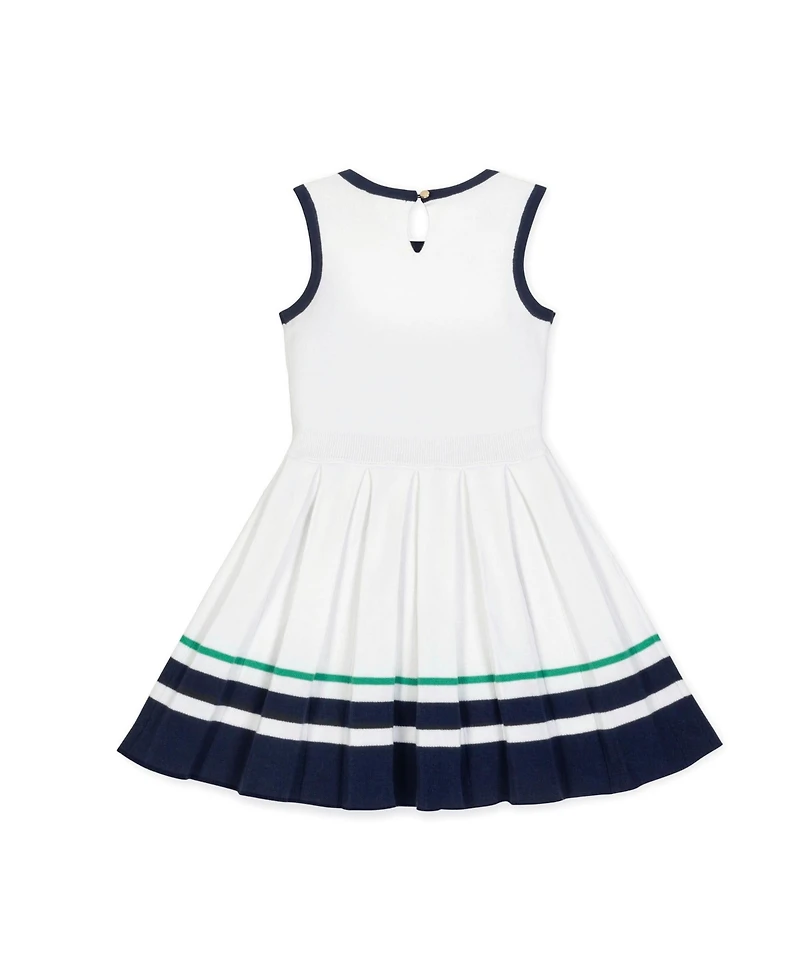 Hope & Henry Little Girls Sleeveless Tennis Sweater Dress